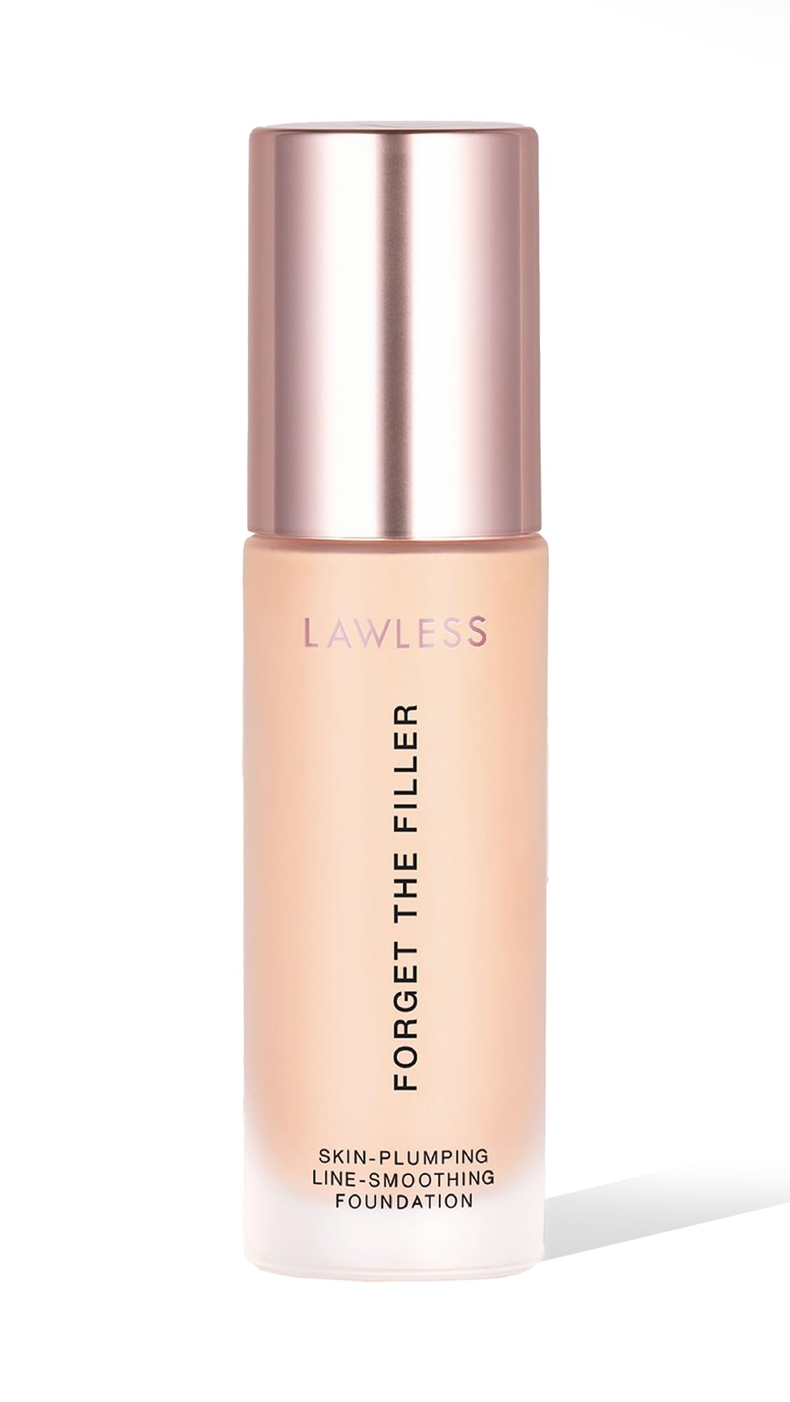 LAWLESS Women's Forget the Filler Skin-Plumping Line-Smoothing Foundation, 3F, fair with warm-golden undertones, 1.0 Ounce