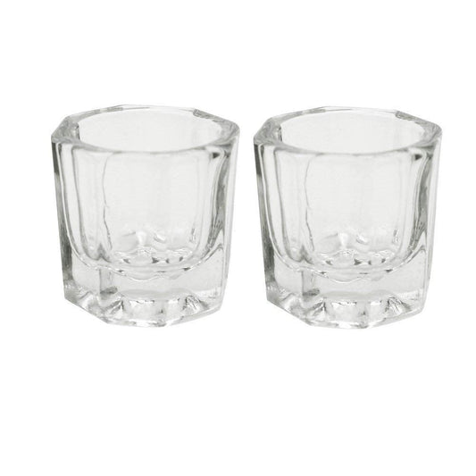 GBSTORE 2 Nail Art Acrylic Liquid Powder Dappen Dish Glass Crystal Cup Glassware Tools Beauty & Personal Care GBSTORE