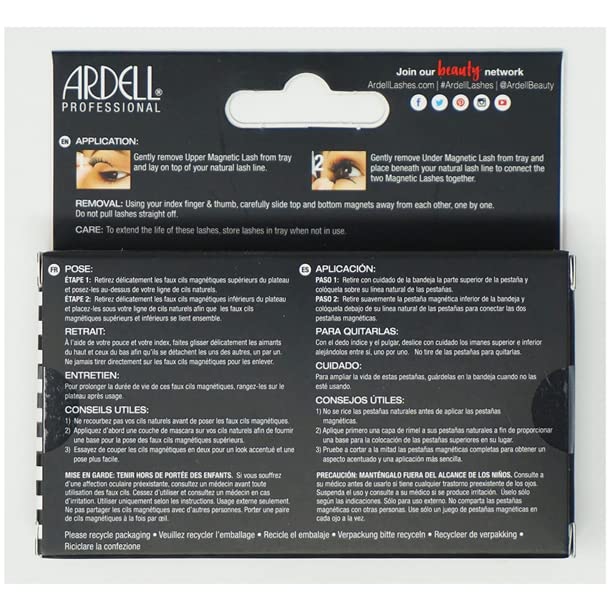 Ardell Magnetic Lashes Accents 002 2 pair, Black, 1 Count) Beauty & Personal Care Ardell