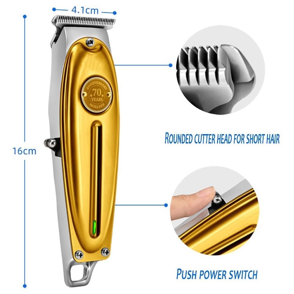 QDKVTNDJZ Mens Hair Clippers, Professional Beard/Hair Trimmer with Bald Blade for Men Stylists and Barbers Cordless Rechargeable(Silver) Beauty and Personal Care QDKVTNDJZ