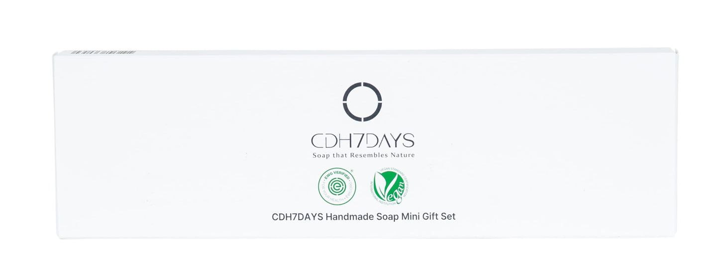 CDH7DAYS EWG VERIFIED VEGAN BAR SOAP/HANDMADE (MADE IN KOREA) Natural Body Soap Bar, Plant-Based, Handmade Soap Mini Gift Set 4 SET (.88oz X4) Beauty & Personal Care CDH7DAYS Soap that Resembles Nature
