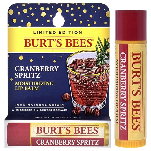 Cramberry Spritz Moisturizing Lip Balm by Burts Bees for Unisex - 0.15 oz Lip Balm Beauty & Personal Care Burt's Bees