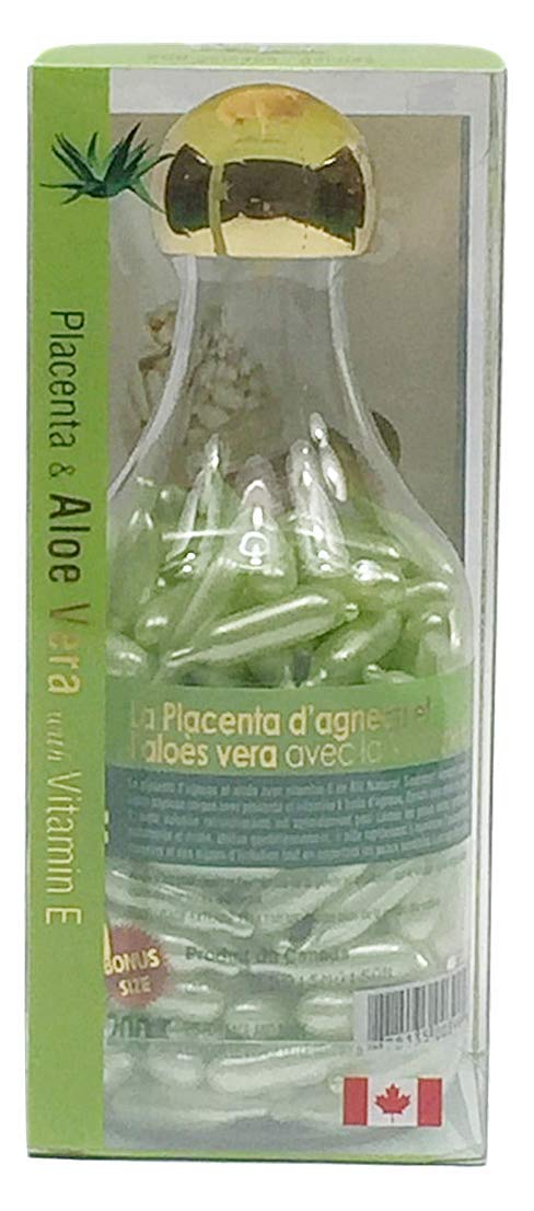 Lamb Placenta & Aloe Vera with Vitamin E Facial Oil, 200 Gelcaps, Bill Natural Sources Beauty & Personal Care Bill Natural Sources