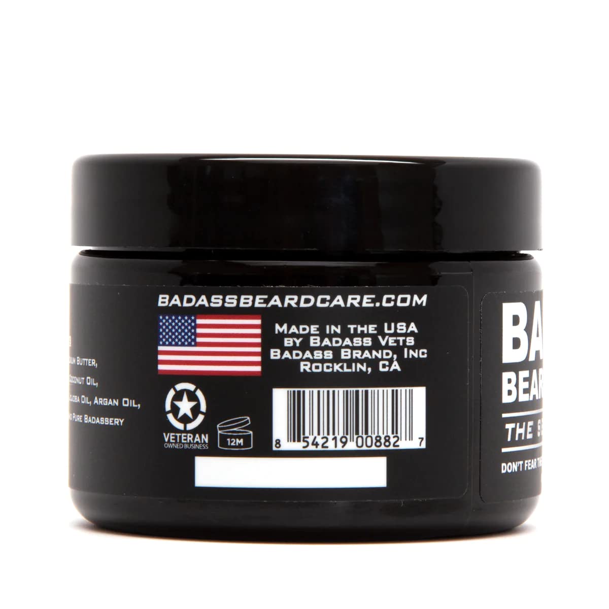 Badass Beard Care Beard Butter For Men - THE SECRET AGENT, 3 oz - Made of Natural Ingrediens for Healthy, Soften and Itchness Free Beard and Mustache Beauty and Personal Care Badass Beard Care