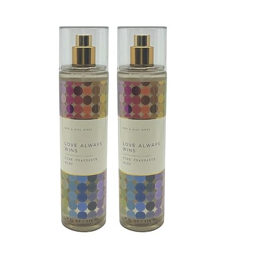 Bath and Body Works LOVE ALWAYS WINS Fine Fragrance Mist - PACK OF 2 - NEW PACKAGING - 2023 LIMITED Edition Beauty & Personal Care Bath & Body Works