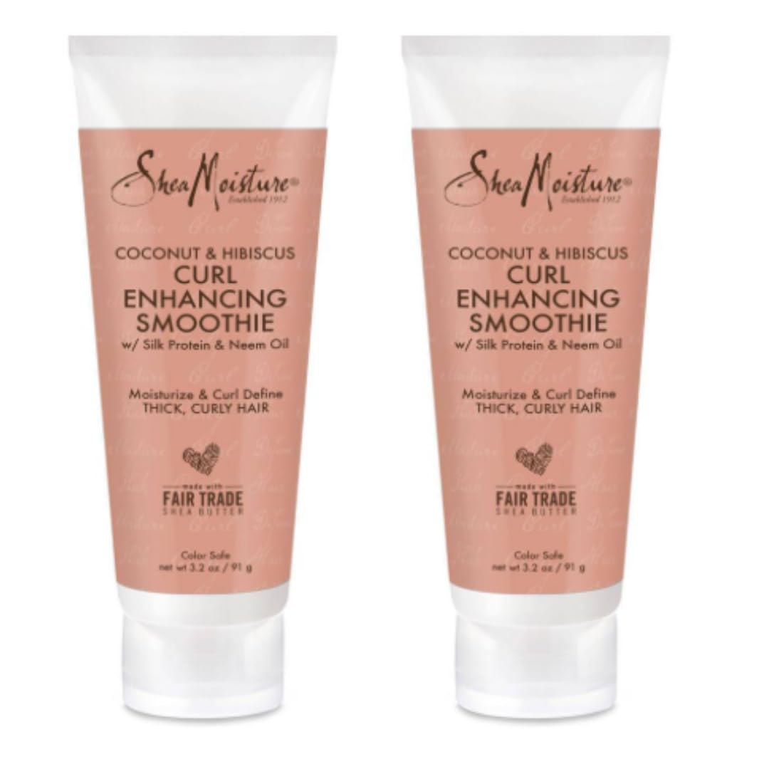 Coconut and Hibiscus Curl Enhancing Smoothie by Shea Moisture for Women - 3.2 oz Cream - Pack of 2 Beauty & Personal Care Shea Moisture