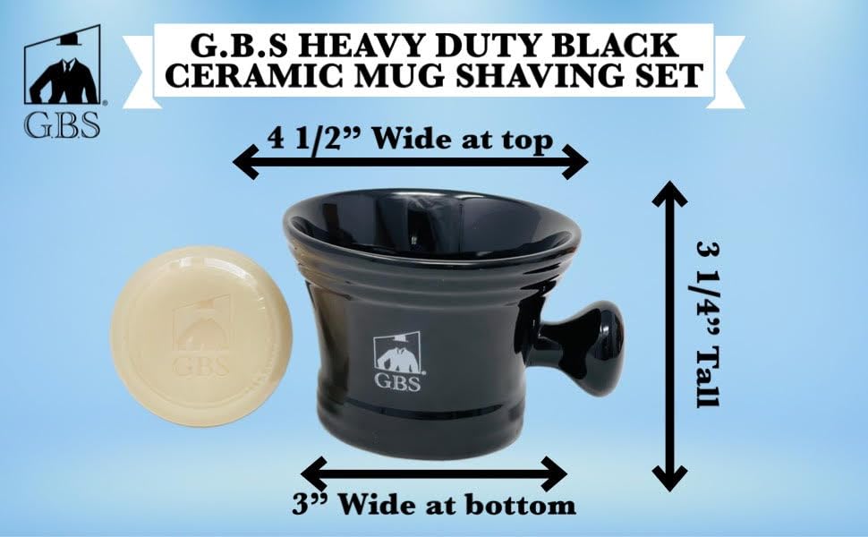 G.B.S 11 Piece Shaving Set - Double Edge Safety Razor Shaving Brush Stand Sandalwood Aftershave, Mug with Natural Soap and 30 Razor Blade Refills Beauty and Personal Care G.B.S
