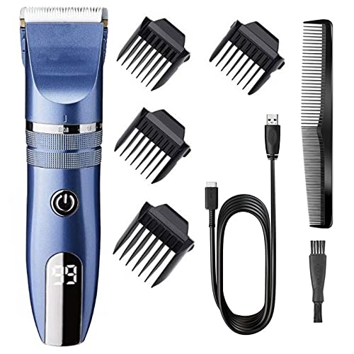 GLESVOWIO Hair Clippers Professional Cordless USB Electric Clipper for Men Beard Trimmer Powerful Machine Rechargeable Beauty and Personal Care GLESVOWIO
