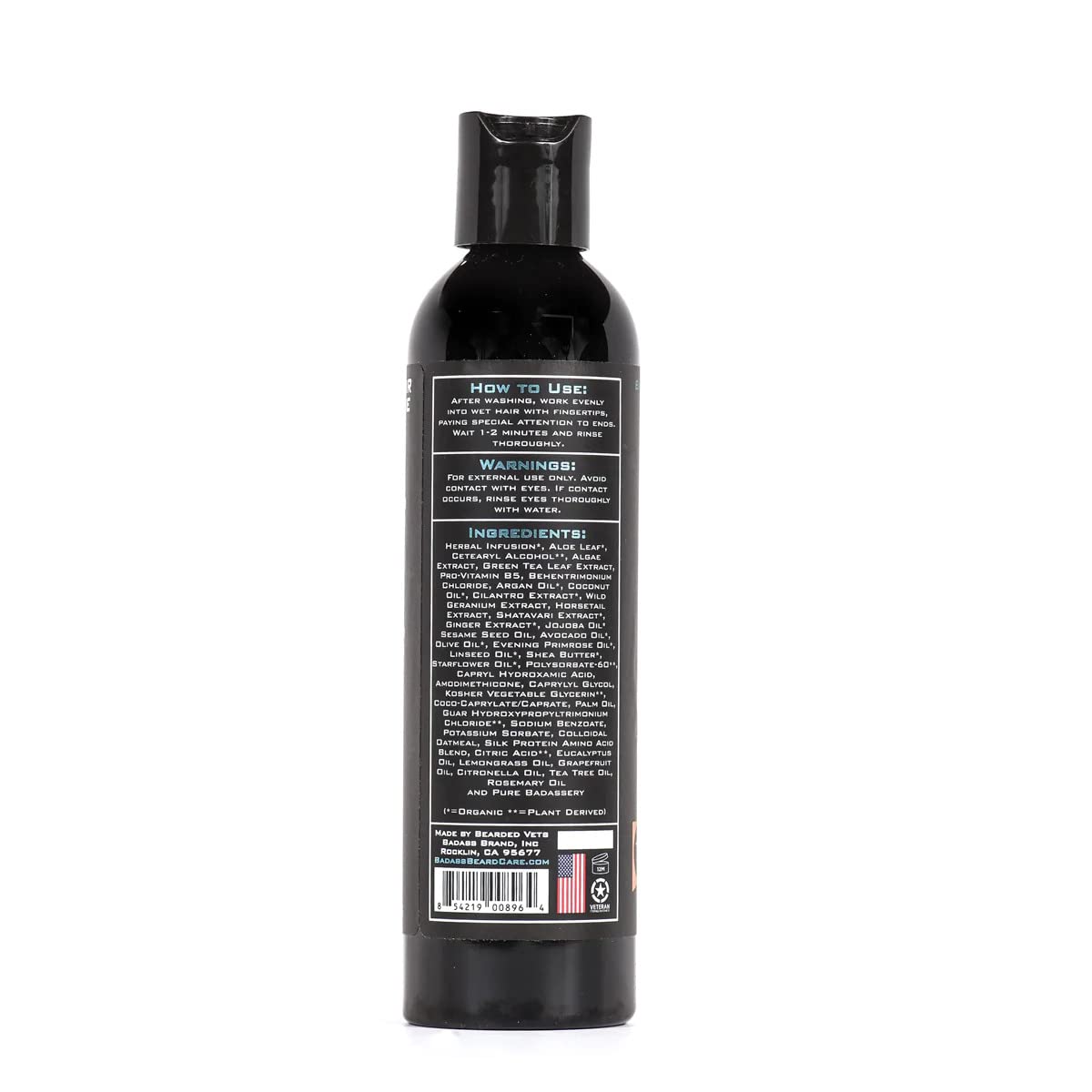 Badass Beard Care Beard Conditioner For Men - THE BUSHWHACKER, 8oz - Made of Natural Ingredients for A Healthy, Soft, & Itch Free Beard and Mustache Beauty and Personal Care Badass Beard Care