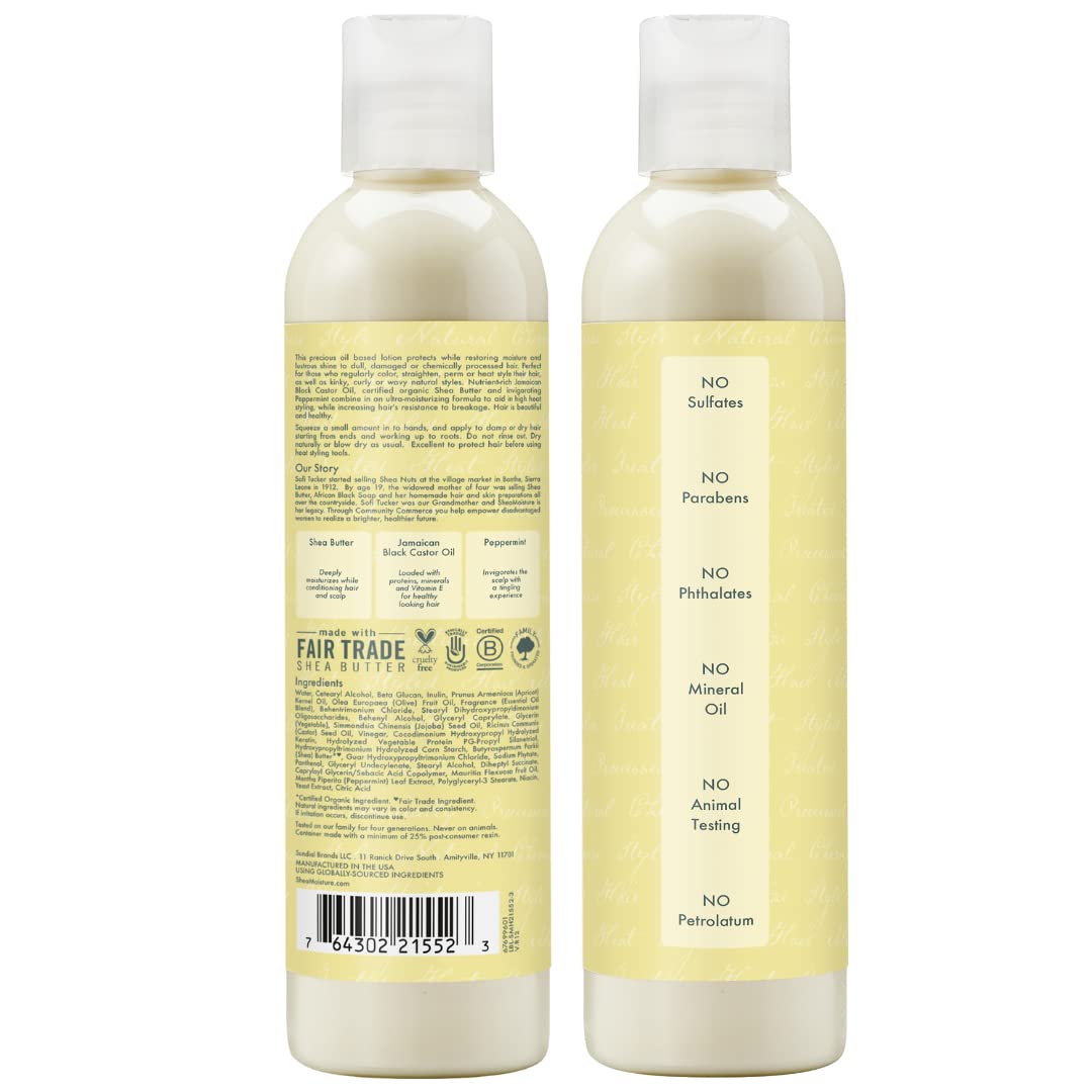 SheaMoisture Jamaican Black Castor Oil, Strengthen & Restore Styling Lotion, Moisturize & Style, 8 Oz Beauty & Personal Care Shea Moisture