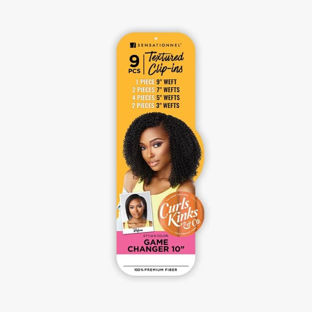 Sensationnel Curls Kinksandco Clip in-Game Changer 10 Inch,4 MEDBROWN
