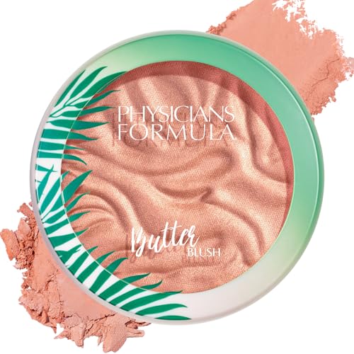 Physicians Formula Murumuru Butter Blush Makeup Powder, Saucy Mauve, Dermatologist Approved, Vegan Beauty & Personal Care Physicians Formula