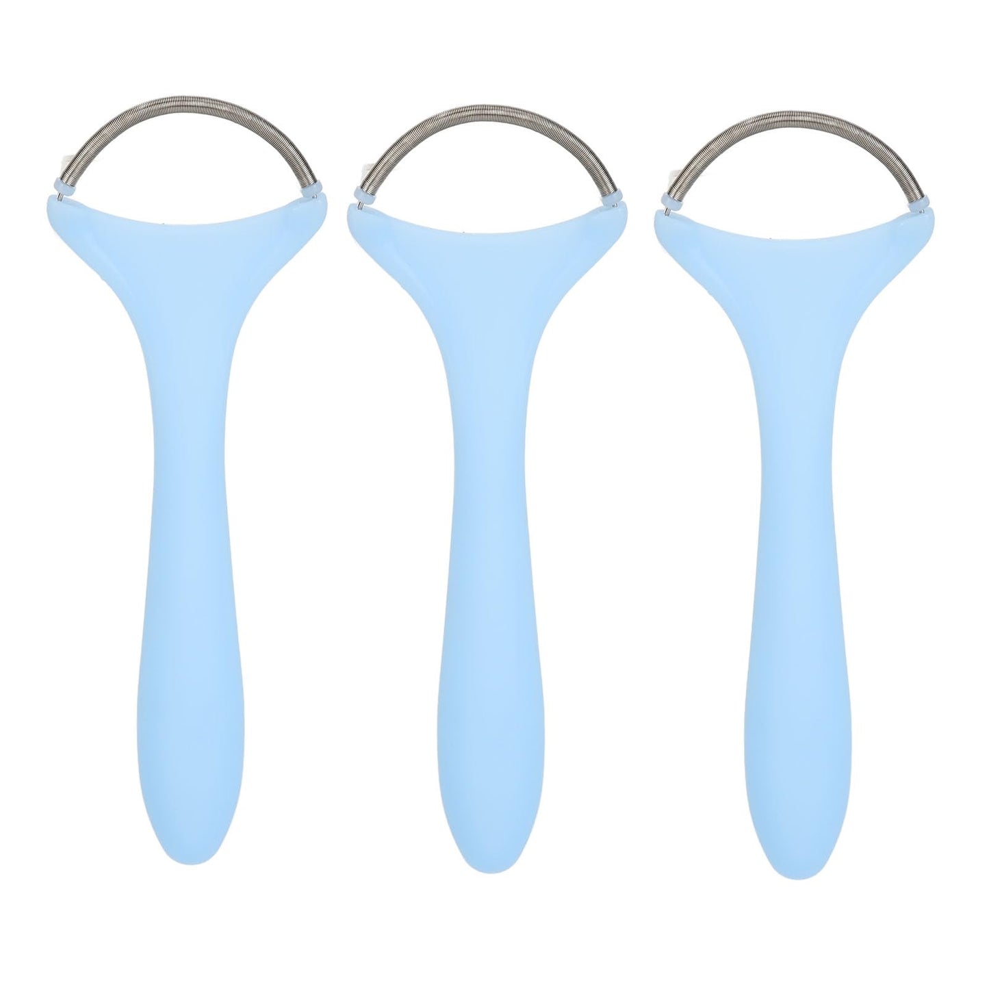 Threading Epilator, 3pcs Spring Hair Remover for Women Long Handle Stainless Steel Gentle Spring Threading Epilator Coil for Chin Cheek Mustache Upper Beauty and Personal Care ZJchao