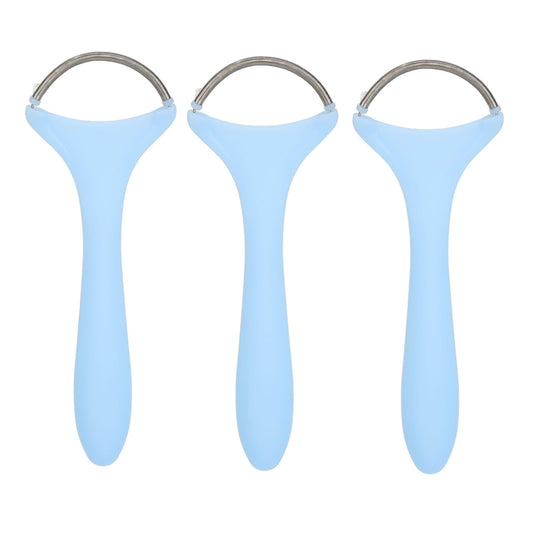 Threading Epilator, 3pcs Spring Hair Remover for Women Long Handle Stainless Steel Gentle Spring Threading Epilator Coil for Chin Cheek Mustache Upper Beauty and Personal Care ZJchao
