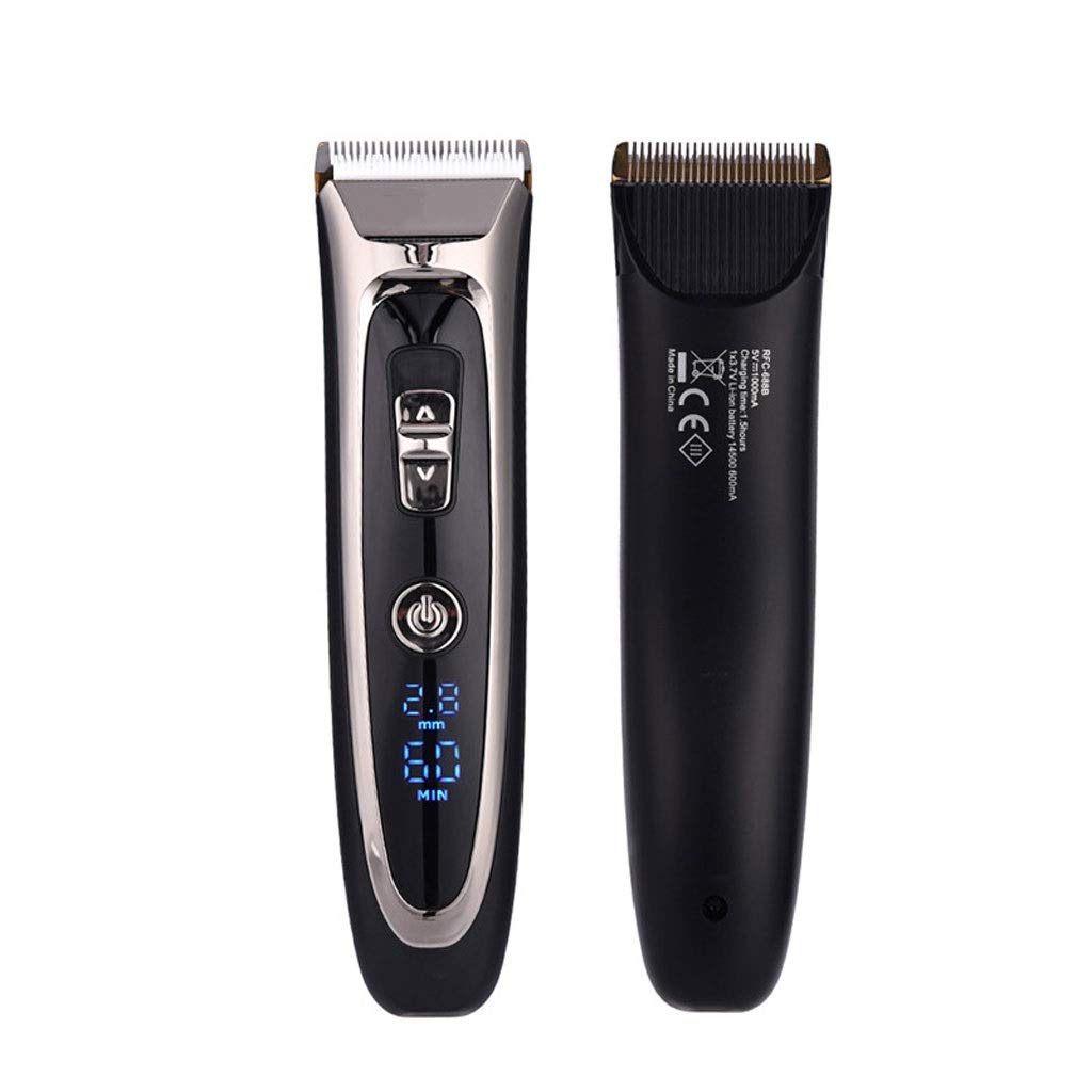 HIONJIN Professional Barber Electric Hair Trimmer LED Display Men Clipper Ceramic Blade Hair Cutting Machine, Hair Cutter Beauty and Personal Care HIONJIN