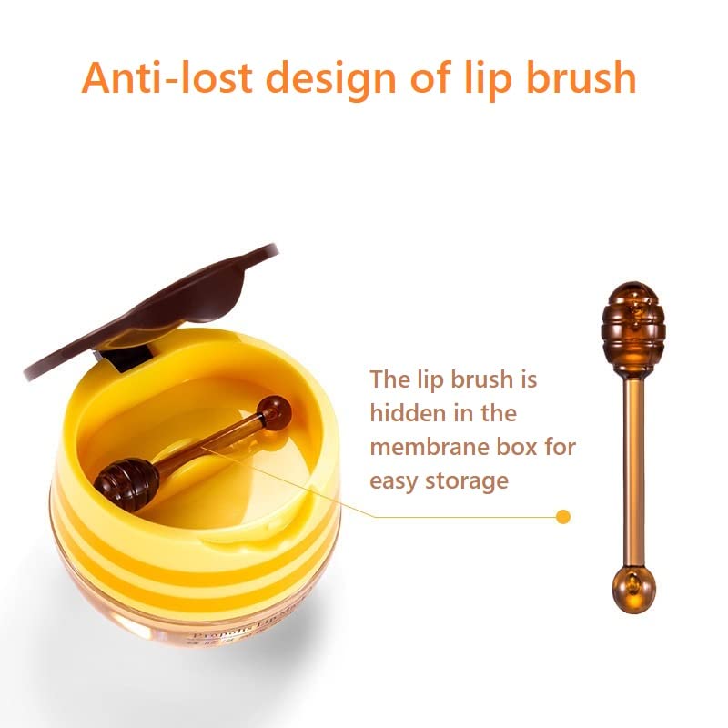 4Pcs Lip Balm Honey Pot, Propolis Moisturizing Honey Lip Mask Lip Balm, Reduces Lip Lines, Prevention Dry and Cracked Lip Scrubs Exfoliator. … Beauty and Personal Care JISKG