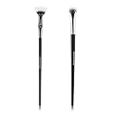 2pcs Multifunctional Folding Angle Scalloped Lash Brush For Women Girls, Compact Home Salon Comb, Separator Eyelash Brush, Angled Fan Shaped Beauty & Personal Care Bibabala