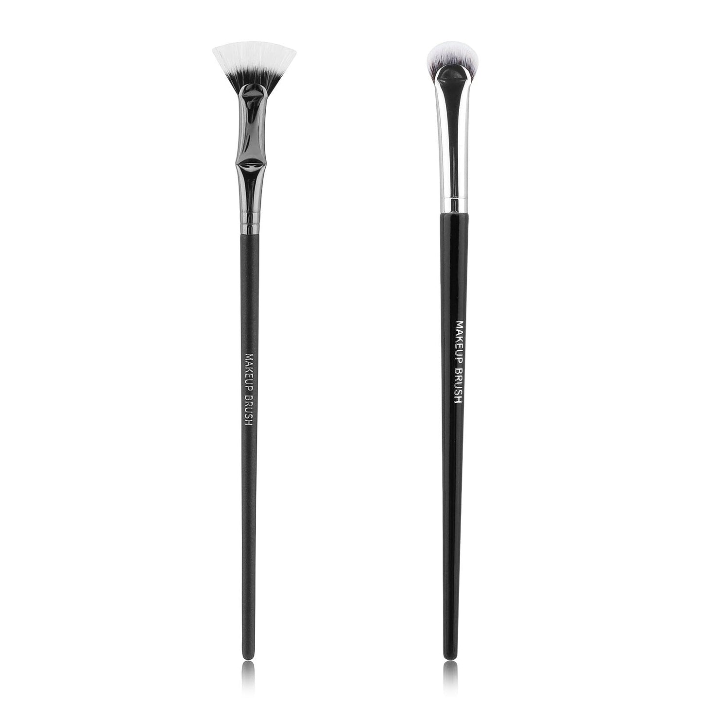 2pcs Multifunctional Folding Angle Scalloped Lash Brush For Women Girls, Compact Home Salon Comb, Separator Eyelash Brush, Angled Fan Shaped Beauty & Personal Care Bibabala