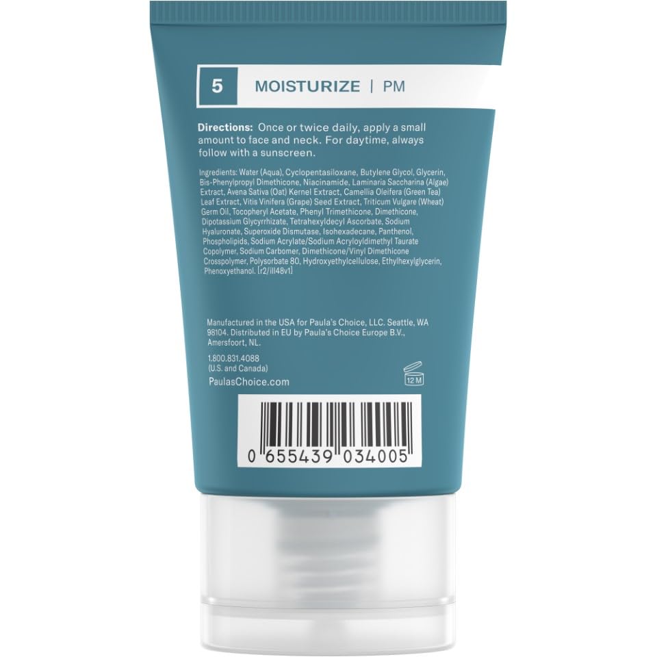 Paula's Choice SKIN BALANCING Invisible Finish Gel Face Moisturizer with Niacinamide & Hyaluronic Acid, Lightweight Face Gel Cream for Large Pores Beauty & Personal Care Paula's Choice