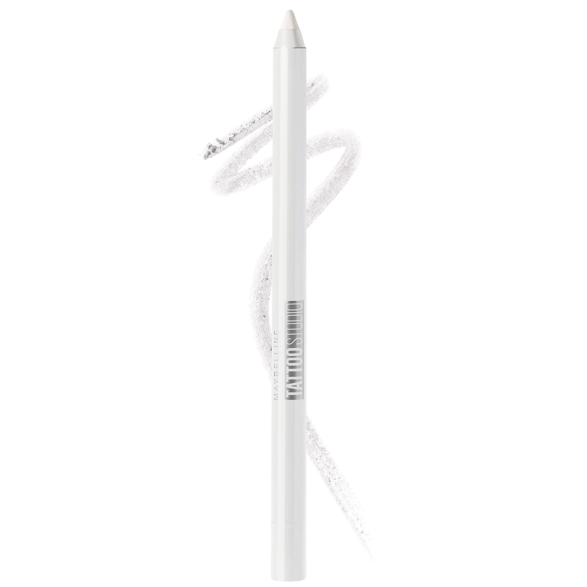Maybelline TattooStudio Long-Lasting Sharpenable Eyeliner Pencil, Glide on Smooth Gel Pigments with 36 Hour Wear, Waterproof, Polished White, 1 Count Beauty & Personal Care MAYBELLINE