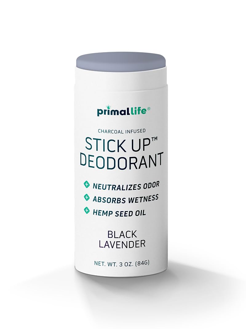 Primal Life Organics Stick Up Natural Deodorant - Bentonite Clay, Arrowroot, Black Lavender - 3 oz Beauty and Personal Care Primal Life Organics