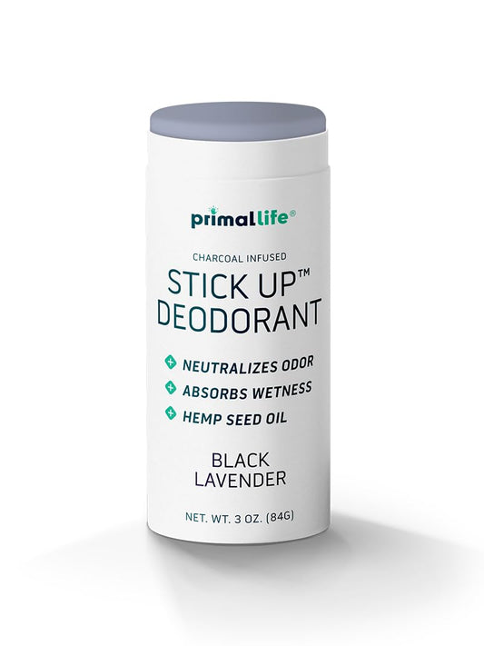 Primal Life Organics Stick Up Natural Deodorant - Bentonite Clay, Arrowroot, Black Lavender - 3 oz Beauty and Personal Care Primal Life Organics