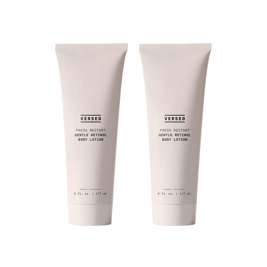 Versed Press Restart Retinol Body Lotion, 2 Pack - Skin Firming Lotion with Cocoa Butter, Squalane & Vitamin E - Lightweight All-Over Body Moisturizer Beauty & Personal Care Versed
