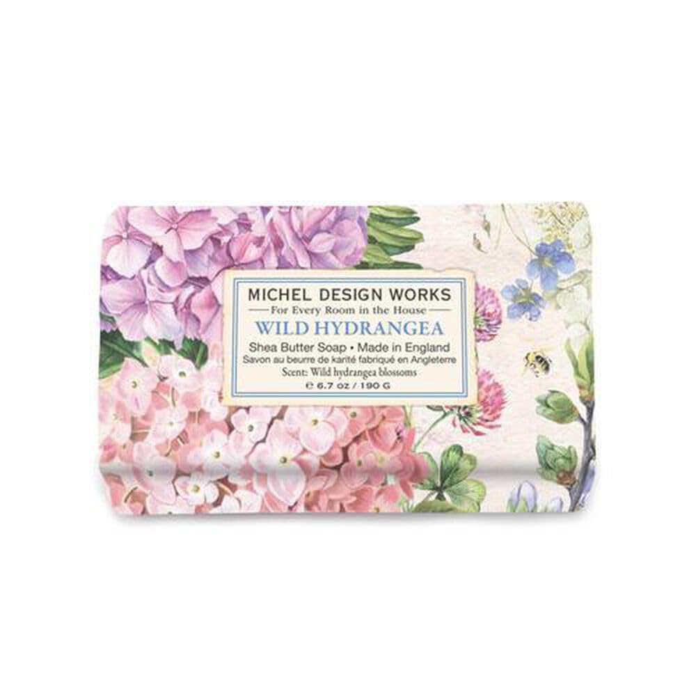Michel Design Works Soap Bar, Wild Hydrangea Medium, Beautiful Design, Triple-milled Beauty & Personal Care Michel Design Works