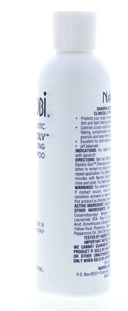 Therapeutic Dandra-Solv Moisturizing Shampoo for Unisex By Nairobi, 8 Ounce Beauty & Personal Care Nairobi