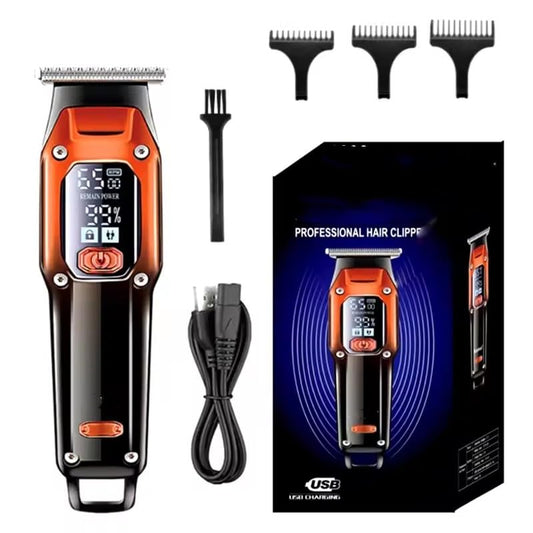 GLESVOWIO Hair Trimmer Professional Barber Electric Clipper Rechargeable Wireless Cutting Maching LCD Display Haircut Set Beauty and Personal Care GLESVOWIO