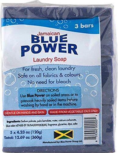 Jamaican Blue Power Laundry Soap, 4.23 Ounce (Pack of 3) Beauty & Personal Care BluePower