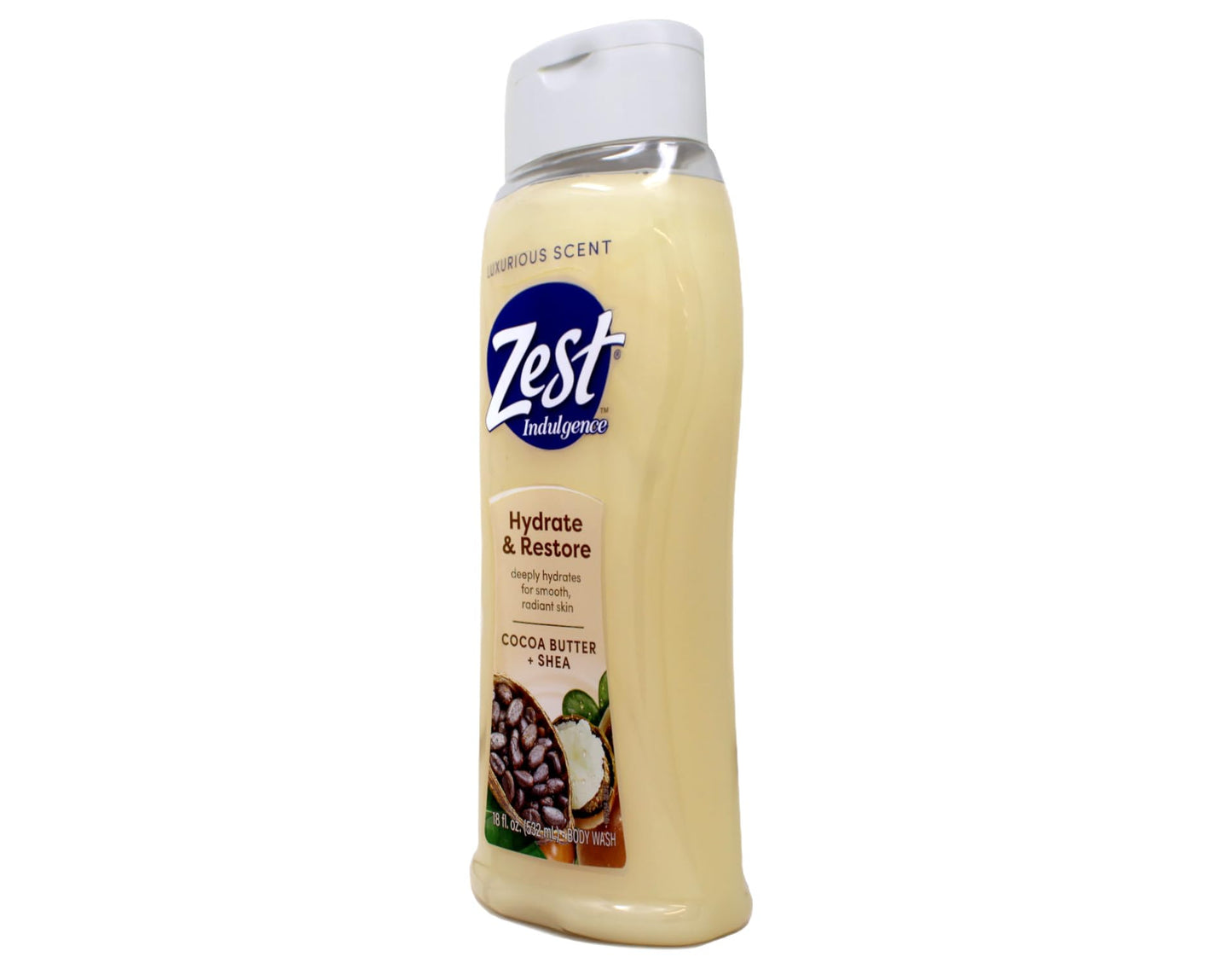 Zest Body Wash, Creamy Cocoa Butter & Shea, 18 Fl Oz Beauty & Personal Care Zest