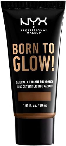 NYX PROFESSIONAL MAKEUP Born To Glow Naturally Radiant Foundation, Medium Coverage - Mocha Beauty & Personal Care NYX PROFESSIONAL MAKEUP
