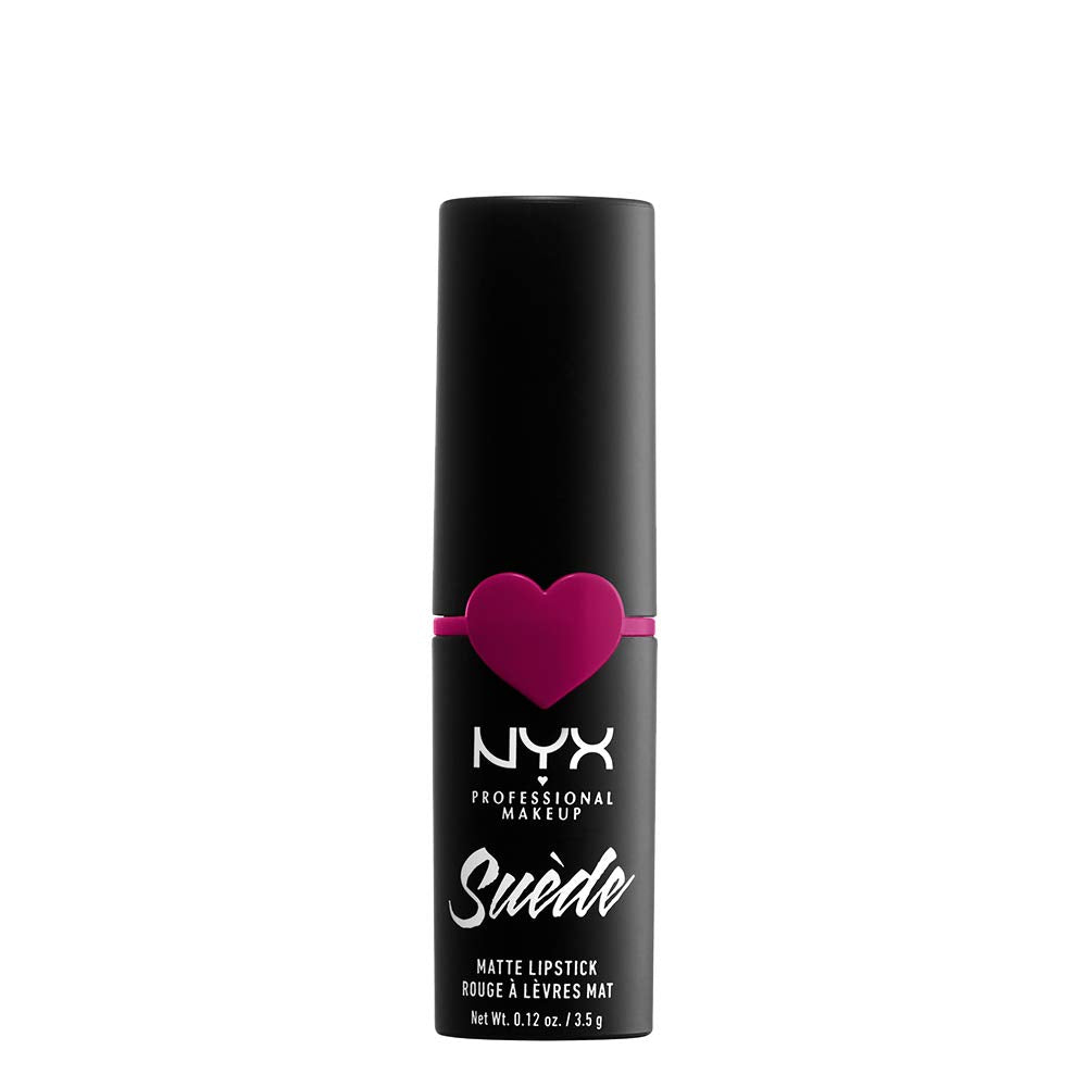 NYX PROFESSIONAL MAKEUP Suede Matte Lipstick, Vegan Formula - Clinger (Hot Pink) Beauty & Personal Care NYX PROFESSIONAL MAKEUP
