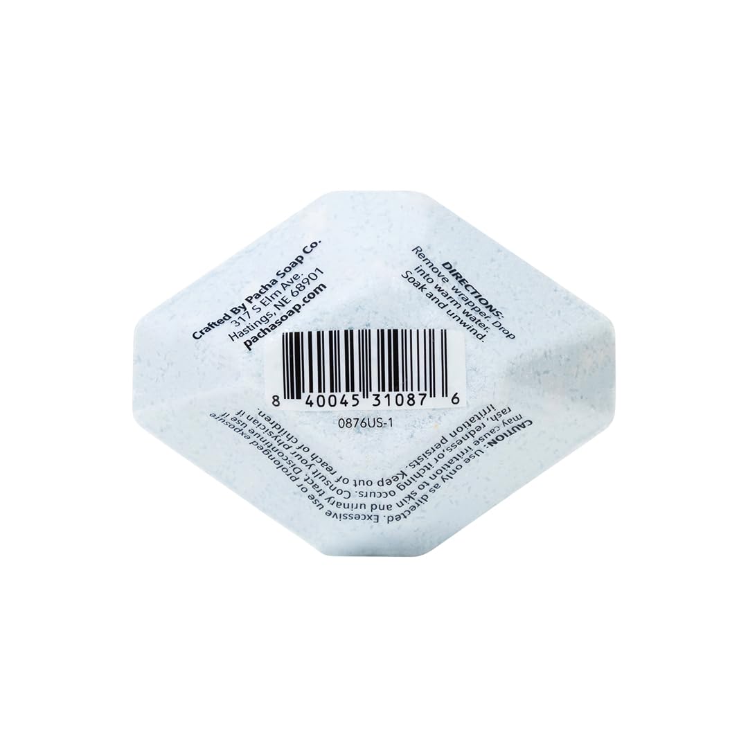 Pacha Soap Co. Epsom Salt Bath Bombs - Breathe (Peppermint & Eucalyptus), Nourishing Aromatherapy Bath Fizzies with Clean Ingredients and Essential Beauty and Personal Care Pacha Soap Co