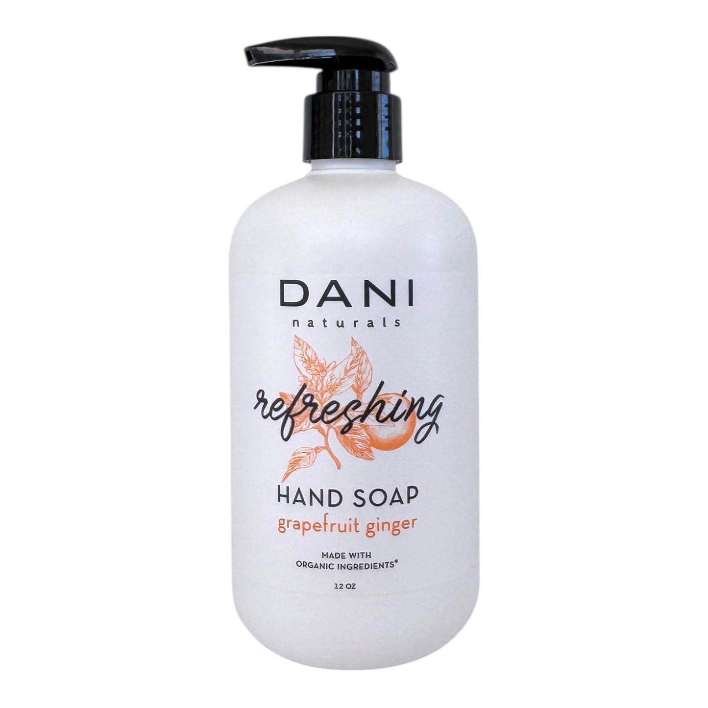 DANI Naturals Grapefruit Ginger Hand Soap, 12 fl oz, Vegan, Non-Toxic, Made in USA Beauty & Personal Care DANI