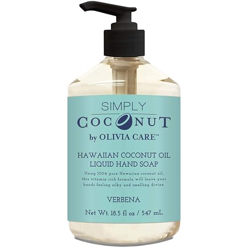 Olivia Care Liquid Hand Soap (18.5 Fl Oz (Pack of 1), Verbena Coconut) Beauty & Personal Care Olivia Care