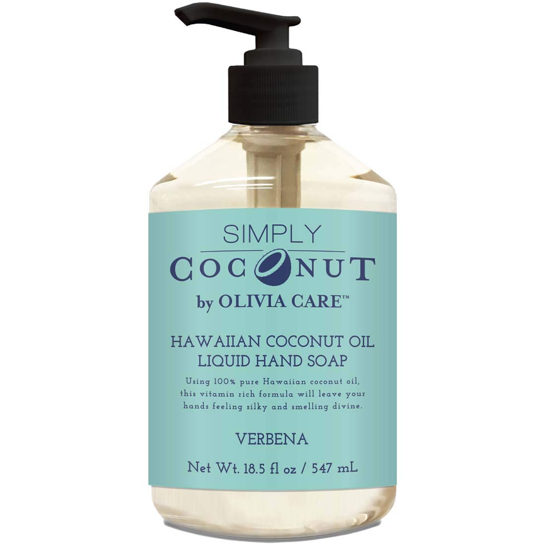 Olivia Care Liquid Hand Soap (18.5 Fl Oz (Pack of 1), Verbena Coconut) Beauty & Personal Care Olivia Care