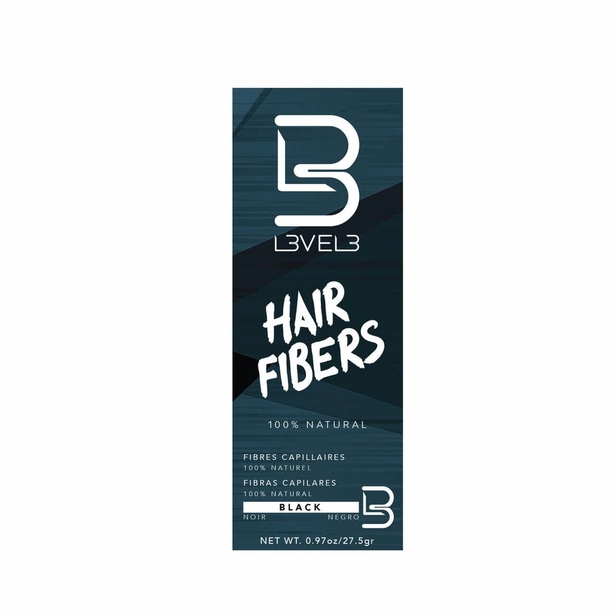 L3 Level 3 Hair Fibers for Thinning Hair, Natural-Looking, Black