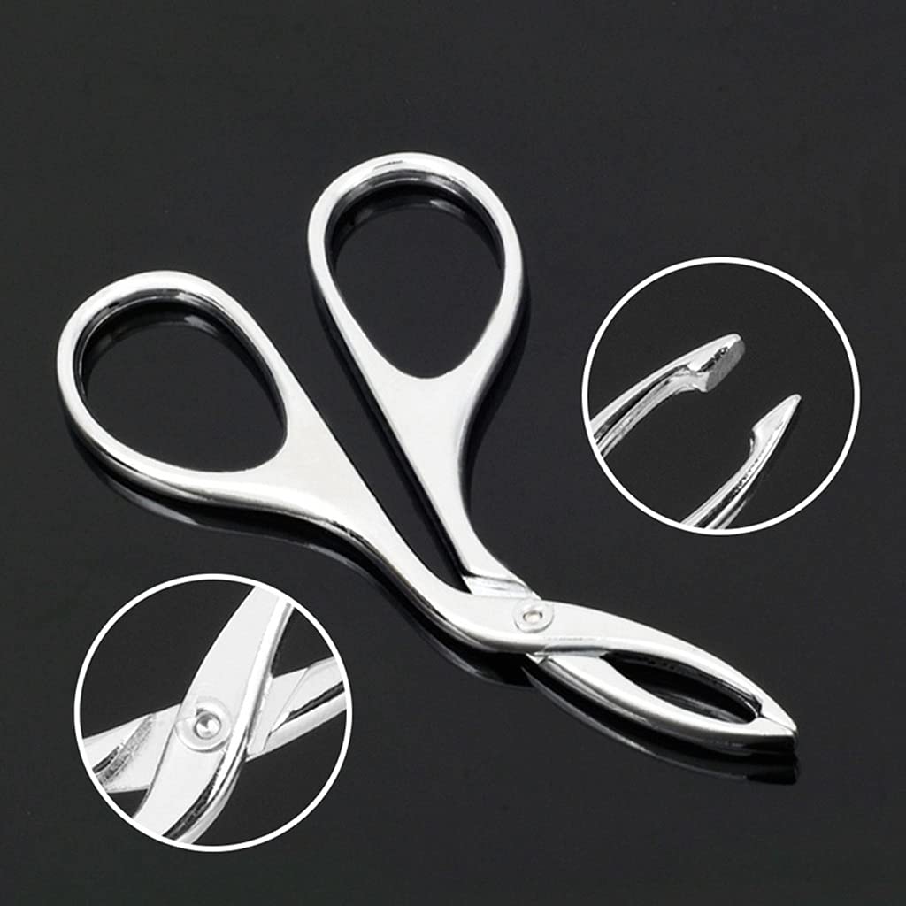 AFPSDLFJDLS Scissors Flat Tip Eyebrow Extension Tweezer Clamp Plier Eyebrows Clipper Stainless Steel Eyelash Hair Remove Epilating Tool Beauty and Personal Care AFPSDLFJDLS
