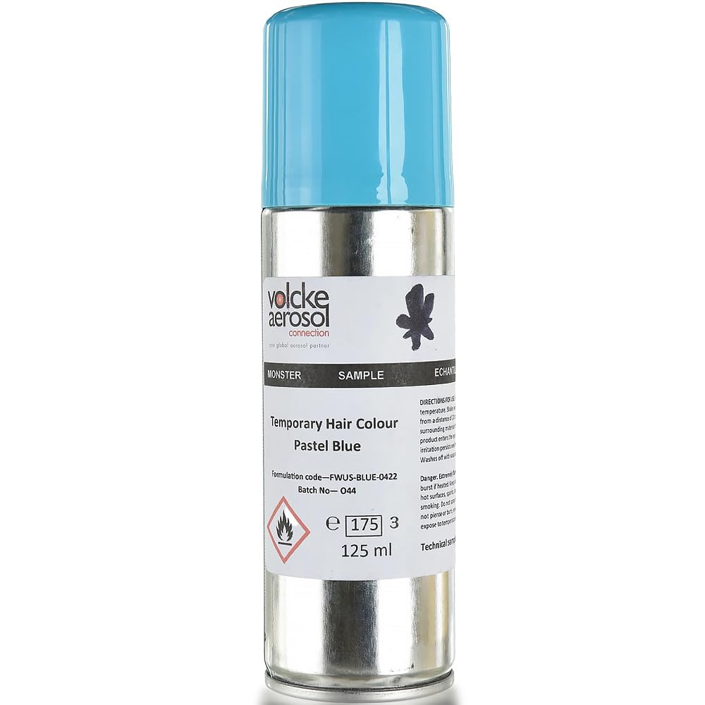 Pastel Blue Hairspray - 3 oz. (1 Pc.) - Temporary Hair Color for Halloween Events & Costume Parties Beauty & Personal Care Amscan