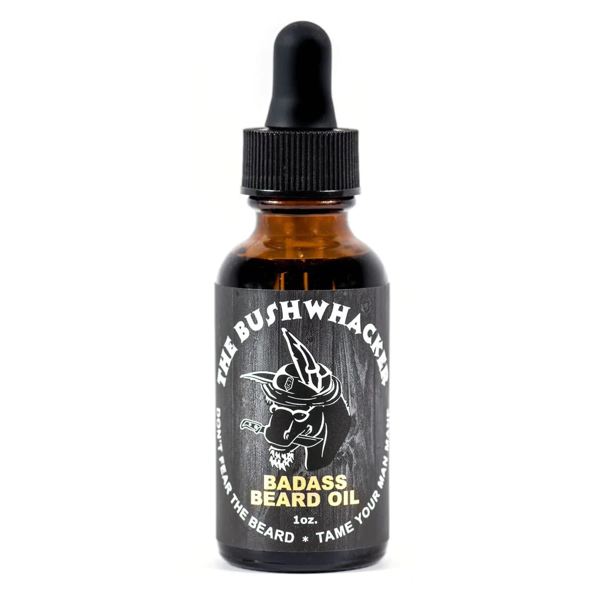 Badass Beard Care Beard Oil For Men - The Bushwhacker Scent 1 oz - All Natural Ingredients Keeps Beard and Mustache Full Soft and Healthy Beauty & Personal Care Badass Beard Care