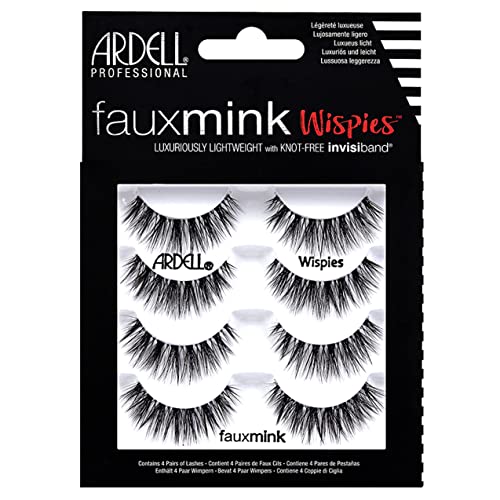 Ardell False Lashes Faux Mink Wispies Multipack, 1 pk x 4 pairs Beauty & Personal Care Ardell