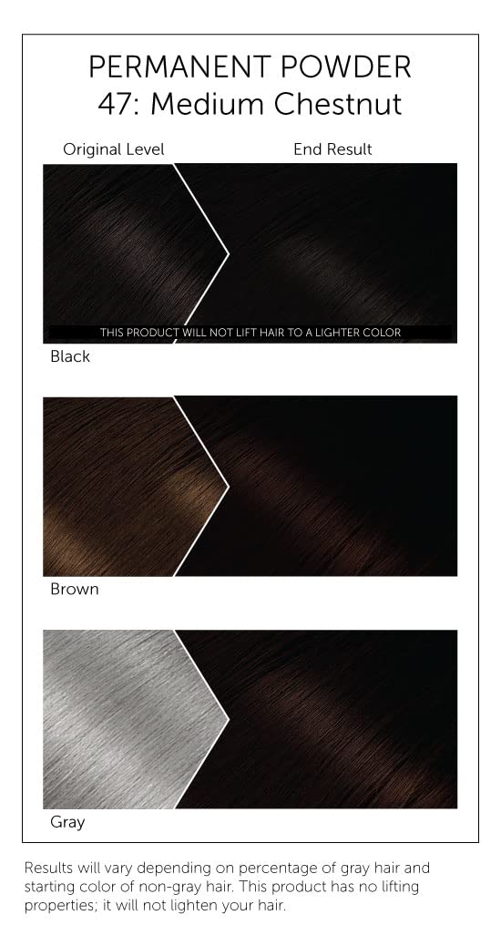 Bigen Powder Hair Color #47 Medium Chestnut 0.21oz (3 Pack) Beauty & Personal Care Bigen