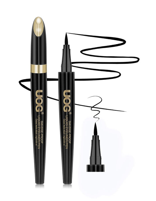 UOG (United One) Liquid Eyeliner - Waterproof, Smudge-Proof, Quick-Dry Formula with Precise Slender Brush Tip, Allergy-Free & Long-Lasting Up to 72… Beauty & Personal Care UOG