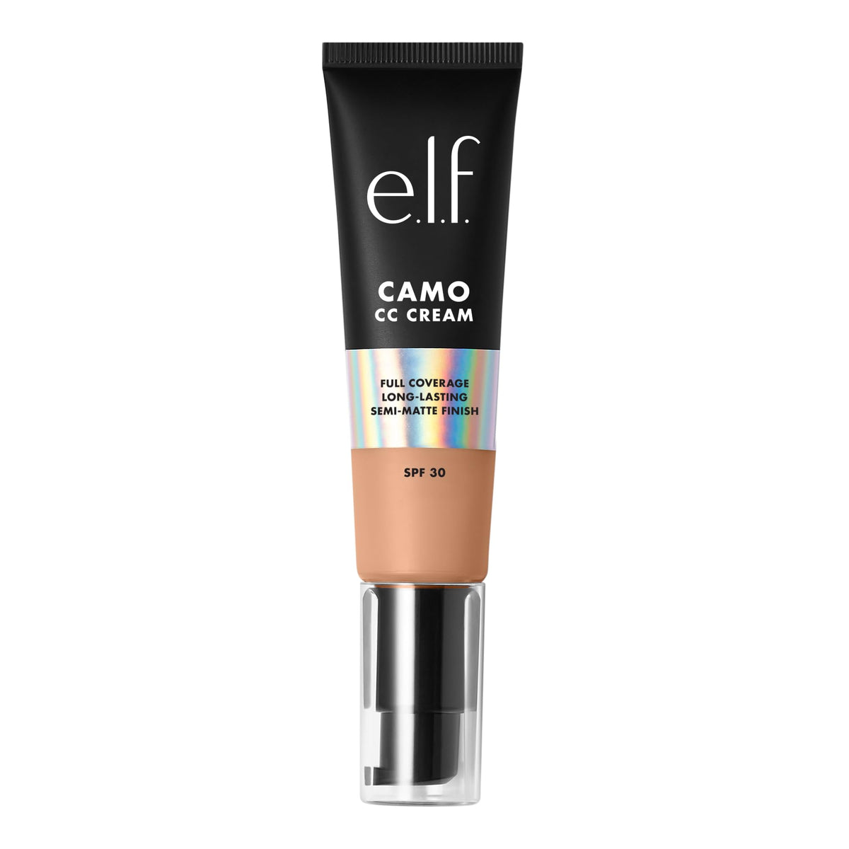 e.l.f. Camo CC Cream, SPF 30 Color-Correcting Medium-To-Full Coverage Face Foundation, Delivers An Airbrushed Finish, Vegan , Light 250 Beauty & Personal Care e.l.f.
