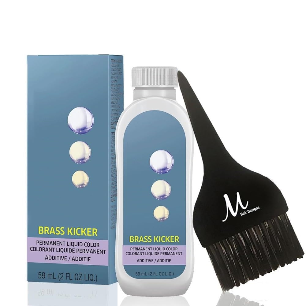 Blondor Brass Kicker /86 Liquid Permanent Blondor Toner 2 Fl Oz and M Hair Designs Tint Brush (Bundle) Beauty & Personal Care M Hair Designs