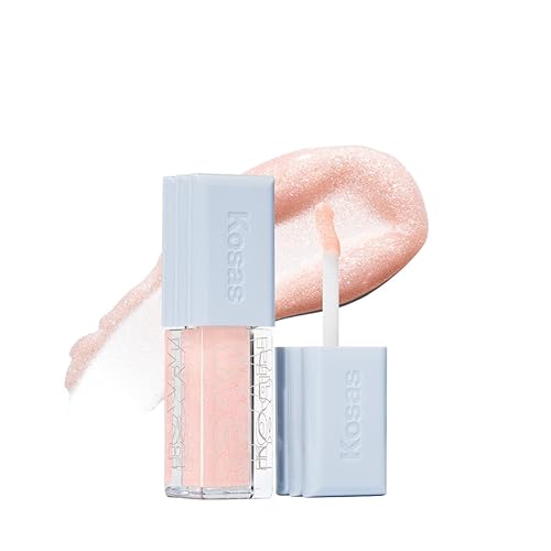 Kosas Wet Lip Oil Gloss - Hydrating Lip Plumping Treatment with Hyaluronic Acid & Peptides, Non-Sticky Finish (Exposed) Beauty & Personal Care Kosas