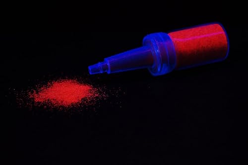 UV Blacklight Reactive Cosmetic Face & Body Glitter Powder (10 Gram Jars) (UV Neon Orange) Beauty & Personal Care DIRECTGLOW LLC