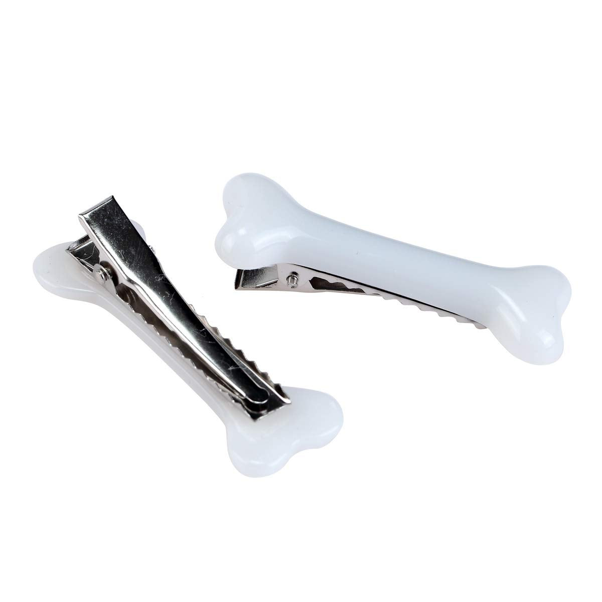BinaryABC White Dog Bone Hair Clips Hairpins Barrette,Halloween Cosplay Party Accessories,10Pcs Beauty & Personal Care BinaryABC